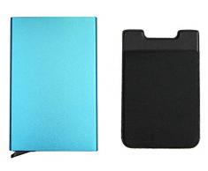 bohong neuesten Aluminium RFID-blockierender Kreditkarte Halter für Männer Frauen – Stilvoll Travel Wallet – Beste Schutz für Bank Debit, ID, ATM, Karten vor Scanning Kriminelle, 7 Slots Small Cc049