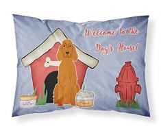 Caroline s Treasures bb2818pillowcase Hund House Collection Irish Setter Stoff Kissenbezüge, Standard, Multicolor