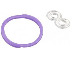 BlueDot Trading Rocket Yourself Armband-Nachfüll-Pack, enthält Gummi Band und S-Clips für Loom Art/Kids Craft mit Regenbogen, lila