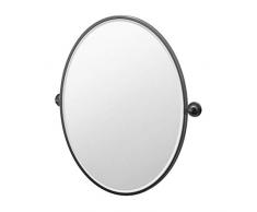 Gatco Spiegel, oval, gerahmt 33-inch Matte Black