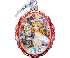 G. Debrekht Glasfigur Clara mit Nussknacker