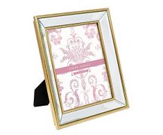 Laura Ashley Bilderrahmen mit abgeschrägtem Spiegel, klassischer Spiegelrahmen mit tiefem abgeschrägten Winkel, hergestellt für Wanddekoration, Fotogalerie und Wandkunst 8x10 Gold