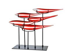 Dale Tiffany Lampen Skulptur/Figur, Art Glas, rot