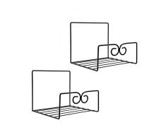 Artliving Metall-Hängetasche, zum Aufhängen, für Rucksack, Handtasche, Handtasche, Tasche, Kleiderschrank, Aufbewahrungstasche, 2 Stück schwarz