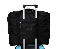 OriDecor klappbar groß Kapazität Travel Ersatz Tasche mit weiter Öffnung schwarz