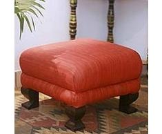NOVICA 92261 Ottomane Thron, rot