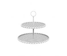 Zak Dotty Etagere zweistöckig 21/27 cm Weiss