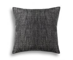 Jeanerlor Euro Überwurfkissenbezug für Sofas, Couch, Stuhl, Bett, Outdoor, von Home Decor Kunstleinen mit Bambusstruktur Modern 24＂x24＂ dunkelgrau