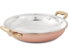 Cu Artigiana Luxury Line Pfanne mit 2 Griffen, Kupfer, braun, 28 cm