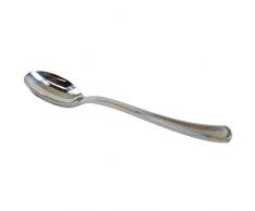 Decor Service Löffel Prestige, Polystyrol (PS), Silber, 17,5 x 1,5 cm