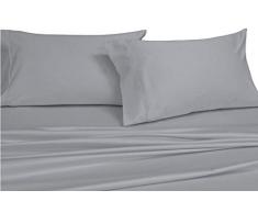 Super Deep Pocket Solid Tabelle Set 100% Baumwolle Fadenzahl 600 Fit bis zu 55,9 cm Matratze von sheetsnthings