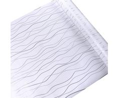 Vanyear schälen und Stick Regalen Vinyl Tapete Selbstklebend Schublade Liner Papier Grau Streifen 45 cm von 10 Füße