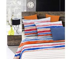 Fantasy Italian Bed Linen Bettwäsche, Strisce, Einzelne, Mikrofaser, Streifen