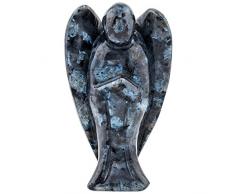 mookaitedecor Kristall Pocket Schutzengel Figur Geschnitzt Edelstein Heilung Statue 7,6 cm Labradorite