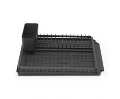 Brabantia Abtropfgestell, Stahl, dunkelgrau, 49,2 x 38,6 x 14,2 cm