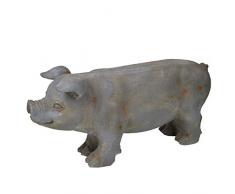 A&B Home Group FD76009 Hocker, Schwarz