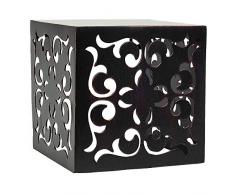 Burnes of Boston Wandwürfel mit Blumenmuster, venezianisch, Metall, 12,7 cm