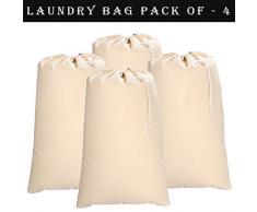 Ramanta Home Baumwolle Wäschesack 24x36 4pack