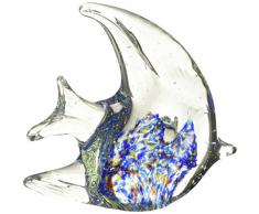 StealStreet zbd-558 ss-ug-zbd-558, 11,4 cm Angel Fish geformte Glas Deko Figur, blau
