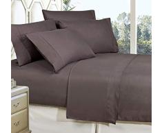 Celine Leinen besten, Weichsten, coziest Bettwäsche Ever. 1800 Fadenzahl Ägyptische Qualität knitterfest 4er Set Tabelle mit tiefen Taschen 100% hypoallergen, King grau