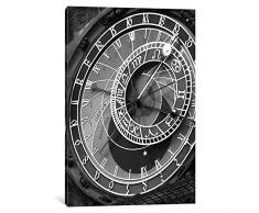 iCanvasART 7160 Astronomische Uhr Praha 11 von Moises Levy Kunstdruck auf Leinwand, 18 by 12-Inch, 1.5-Inch Deep