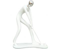 ZZ Lighting Fashion Kunstharz Kunst Sport Mann Figur Home Office Schreibtisch Wand Einzigartige Deko Skulptur Urlaub Geburtstag Geschenk Golf weiß