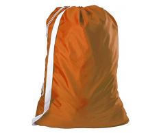 Nylon Wäschesack mit relaible Schultergurt – 76,2 x 101,6 cm – 100% Nylon, für schwere Pflicht, College Wäschesäcke, Waschsalon und Haushalt Aufbewahrung – hergestellt in den USA Orange