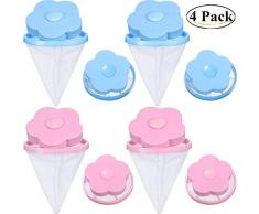 DurReus Extra große, strapazierfähige Wäschesäcke aus Netzstoff, für den Haushalt, für Wohnheime, Camping, Fabrik, Reisen, 2 Stück 4pcs (Pink and Blue)