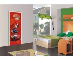 AG Design FTDv 0236 Cars Disney, Papier Fototapete Kinderzimmer - 90x202 cm - 1 Teil, Papier, multicolor, 0,1 x 90 x 202 cm