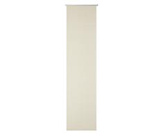 Deko Trends Schiebevorhang mit Alupaneelwagen und Beschwerungsstange, Stoff, leinen, 245 x 60 cm