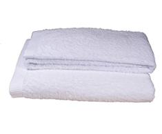 Pit-roig Calada Handtuch-Set, Baumwolle, Weiß, Waschbecken, Dusche, 2 Stück