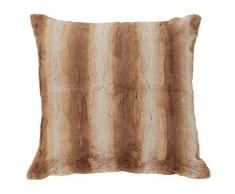 SARO LIFESTYLE Bodenkissen mit Tiermotiv, Kunstfell, Poly-Füllung, Natur, 71,2 cm (28 Zoll)