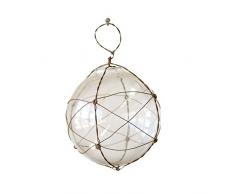 Creative Co-op XM1736 Dekokugel aus Glas und Draht, rund, 10,2 cm