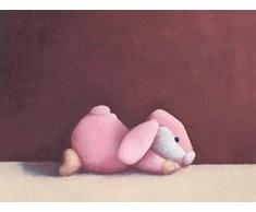 Happy Spaces 40 x 30 x 2 cm, Fufu at Rest von Margot Curran Leinwandbild, für Kinder,