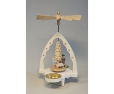 Weihnachtspyramide für Teelichte Erzgebirge Richard Glässer Seiffen Christi Geburt, 16386