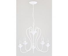 ALFA Sosnowscy UNITY WHITE 5 KRONLEUCHTER, weiß