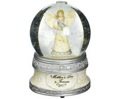 Pavilion Gift Company Elements 82329 100 mm Musical Wasser Globe mit Engel Figur, Liebe der Mutter, 6