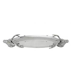 Arthur Court Designs Aluminium Hirschkopf Mittelpunkt 61 cm Tablett