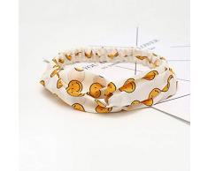 Axgo HSHB33 Stirnbänder elastisch Turban Head Wrap Style Deko-Schal Haarband Zubehör für Damen, Style33