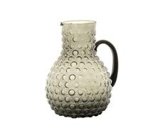 Creative Co-op Glas-Krug, groß, transparent, rauchgrau 80 Ounce grau