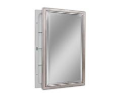 Head West Classic Nickel/Chrom Einbauleuchte Schrank, Edelstahl