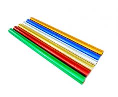 CI Rollen Folie Geschenkpapier mit geprägte Sterne, 6er-Packung