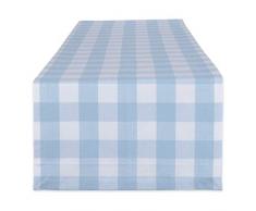 DII Serviette aus Baumwolle mit Büffelkaro, übergroße Stoffservietten für den täglichen Gebrauch, Landhausdekoration, Familienessen, Grillabende und Feiertage (20 x 20, Set von 6) Rosa und Weiß 70 Round Hellblau und Weiß