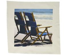 3dRose QS 91483 _ 1 Beach Stühlen, Sonnenschirm Schiff Insel, mississippi-us25 fvi0023-franklin Viola-Quilt Platz, 10 von 25,4 cm