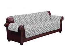 Quick Fit Coby Sofabezug, wendbar, wasserabweisend, Mikrofaser, Grau, Sofa Cover