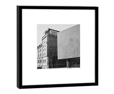 COGNOSCO Fotografie im Holzrahmen: Universitätsbibliothek Fotodruck-Format 27 x 27 cm-Rahmenfarbe schwarz-Hochwertiges Wandbild, Geschenkidee oder Souvenir aus Weimar, Holz, Weiß, Rahmen