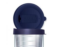 Signature Tumblers Travel Tumbler Cup Two Position Closure Lid (Traveler - 16 Oz, Navy Blue) by Signature Tumblers
