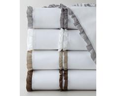 Be-You-tiful Home Bettlaken-Set für Doppelbett, Rüschen, Queensize-Bett, Weiß