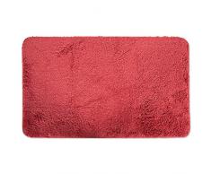 Ultra weicher, saugfähiger Spa-Mikrofaser-Teppich, maschinenwaschbar, perfekte Badematte für Dusche, Waschtisch, Badewanne, Waschbecken und WC 20 x 33 Paprika Red