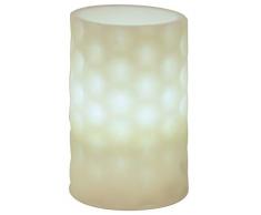 CWI Gifts Geometrische Stumpenkerze, batteriebetrieben, 7,6 x 11,4 cm, Mehrfarbig